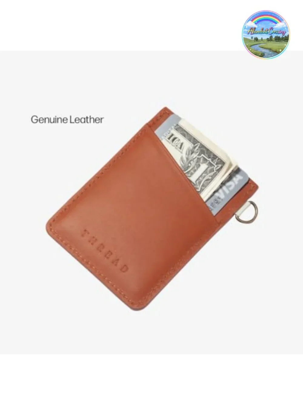 Ultra Slim Minimalist Leather Card Holder Wallet RFID